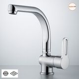 Premium Tek Kollu Aç Kapa Krom Kuğu Lavabo Bataryası Duvar Tipi Armatür Modern Sıcak Soğuk Ayarlı