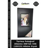 Premium Torima Fotoğraf Albümü 300'Lük 4X6 (10X15) Albüm Siyah Ani Defteri Kağıt Saklama