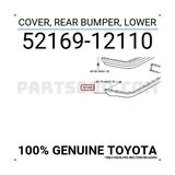 Premium Toyota Corolla 1998-2002 Arka Tampon Alt Parça AE-111 (Oem NO:5216912110) - Sağ