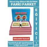 Premium Tüm Yaşlar Eğlenceli El-Göz Koordinasyonu Görsel Algı Dikkat Kavram Geliştiren FARKI FARKET