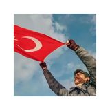 Premium Türk Bayrağı (200X300CM) - Nefes Alabilir 125gr Rashel Kumaş, Çift Dikişli, Sağlam Kulplu, UV ve Solmaya Karşı Dayanıklı, İç/Dış Mekan Kullanımı (200X300CM)