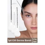 Premium Üretim Göz Kaş Kaz Ayağı Yüz Günlük Vücut Boyun İpli Gerdirme Bandı 3'Lü Set