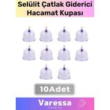 Premium Üretim Özel Kaliteli Kullanışlı Series Çatlak Vakumlu 6 Numara Hacamat Kupası 10 Adet