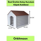 Premium Ürün Kolay Kurulum Portatif Taşınabilir Bahçe Ev Yazlık Demonte Evcil Hayvan Köpek Kulübesi - Tek Ebat