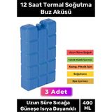 Premium Uzun Süre Sıcağa Güneşe Isıya Dayanıklı 12 Saat Termal Soğutma Buz Aküsü Kasedi 3'lü
