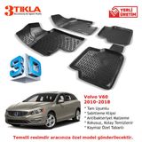 Premium Volvo V60 3D Havuzlu Paspas