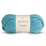 Premium Woolly El Örgü Ipi Atkı Bere Şapka Ip Panço Ipi Hırka Ipliği (1, Bebe Mavisi)