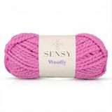 Premium Woolly El Örgü Ipi Atkı Bere Şapka Ip Panço Ipi Hırka Ipliği Fuşya (1, Pembe)