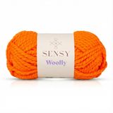 Premium Woolly El Örgü Ipi Atkı Bere Şapka Ip Panço Ipi Hırka Ipliği Fuşya (1, Turuncu)