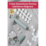 Premium Yorgan Kılıfı Çarşaf Tutucu Sabitleyici Yatak Düzenleyici Kumaş Sabitleme Düğmesi