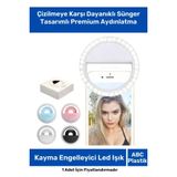 Premium Youtuber 36 Adet Led Selfie Isikli Telefon Tutucu Makyaj Isigi Kayma Engelleyici Light Flasi