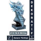 Premium Yüksek Kaliteli Çok Şık Dekoratif Hediyelik Özel Gün Biblo Koleksiyon Polyester Dragon Model Vitrin