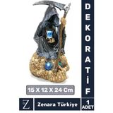 Premium Yüksek Kaliteli Çok Şık Dekoratif Hediyelik Özel Gün Biblo Koleksiyon Polyester Nazgül Vitrin