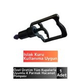 Premium Yüksek Kaliteli Tüm Kupalara Uyumlu Islak Kuru Kullanıma Uygun 4 Parmak Hacamat Pompası