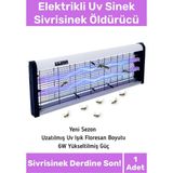 Premium Yükseltmiş Güç Çift Florasan Elektrikli Uv Zincirli Askılı Sinek Sivrisinek Öldürücü 2200V - Tek Ebat