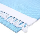 Premium%100 Pamuk Battal Boy Peştemal – 100x180 cm Lüks Plaj Havlusu, Hızlı Kuruyan Kum Tutmaz Şezlong Havlusu, Hafif Seyahat için İdeal (1, mavi)