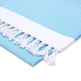 Premium%100 Pamuk Battal Boy Peştemal – 100x180 cm Lüks Plaj Havlusu, Hızlı Kuruyan Kum Tutmaz Şezlong Havlusu, Hafif Seyahat için İdeal (1, mavi)