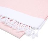 Premium%100 Pamuk Battal Boy Peştemal – 100x180 cm Lüks Plaj Havlusu, Hızlı Kuruyan Kum Tutmaz Şezlong Havlusu, Hafif Seyahat için İdeal (1, toz pembe)