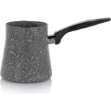 PremiumPort 10 cm 550 ml Granit Cezve, Yapışmaz, Isıya Dayanıklı, Ergonomik Sap - Seçenek 1 - Antrasit
