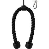 PremiumPort 100 cm 28MM Kalın Profesyonel Triceps Halatı - Rope Pushdown Egzersiz Aleti - Ahşap