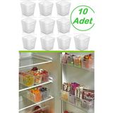 PremiumPort 10'lu Buzdolabı ve Banyo Içi Düzenleyici Organizer Seti - Ahşap - Bej - Siyah - Seçenek 1