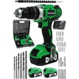 PremiumPort 13MM Darbeli Çift Xr 58V 5AH Şarjlı Vidalama Matkap Seti - Seçenek 1