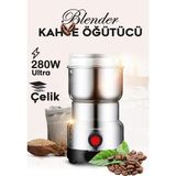 PremiumPort 200W Paslanmaz Çelik Kahve ve Baharat Öğütücü, Pratik ve Güçlü Performans - Mercan - Seçenek 1