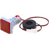 PremiumPort 22MM Dijital Volt ve Ampermetre Kare Ac 60-500V 0-100A Kırmızı - Seçenek 1