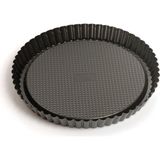 PremiumPort 28 cm Tart Kalıbı, Pratik ve Şık Mutfak Gereci - Seçenek 1 - Ahşap Bej - Siyah