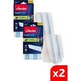 PremiumPort 2'li H2PRO Mikrofiber Yedek Mop Seti, Temizlikte Üstün Performans - Mercan - Seçenek 1