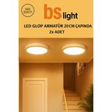 PremiumPort 2X18W LED Panel Sıva Üstü Armatür, Günışığı, Tavan Lambası, Aplik, Balkon - Seçenek 1 - Ahşap - Bej - Siyah