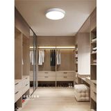 PremiumPort 30X30 cm Metal Kasa Panel, Salon ve Mutfak Ortamları Için LED Avize - Seçenek 1 - Ahşap - Bej - Siyah