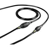 PremiumPort 39MM Puarlı Benzin Hortumu, Jaksız, 2 Metre, Dayanıklı ve Esnek - Ahşap - Bej - Siyah - Seçenek 1