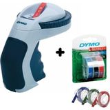 PremiumPort 3'lü Blisterli Omega Etiket Makinesi Şerit Seti 9mm x 3m, Kırmızı/siyah/mavi - Ahşap - Seçenek 1