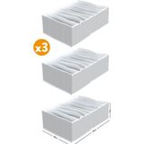 PremiumPort 3’lü Xxl Akordiyon Çekmece Içi Organizer, 30X39X14 cm - Ahşap - Bej - Siyah - Seçenek 1
