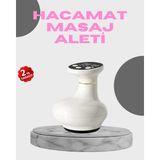 PremiumPort 3'ü 1 Arada Masaj Cihazı Kupa Terapisi Sıcak Kompres Gua Sha - Antrasit