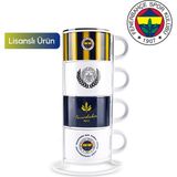 PremiumPort 4 Kişilik Standlı Çay Fincan Takımı, 180 Ml, Şık ve Kullanışlı Tasarım - Seçenek 1 - Altın