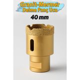 PremiumPort 40MM Elmas Kaplı Granit ve Fayans Seramik Delici Matkap Ucu, Profesyonel Kalite - Seçenek 1
