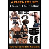 PremiumPort 4'lü Kas Eğitimi Titreşimli Fitness Masaj Güç Aleti Seti