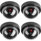 PremiumPort 4'lü LED Işıklı Güvenlik Kamerası Seti, Pilli, Caydırıcı, Maket - Seçenek 1 - Antrasit