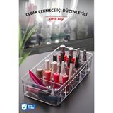 PremiumPort 5 Bölmeli Orta Boy Çok Amaçlı Çekmece ve Dolap Içi Organizer - Ahşap - Bej - Siyah - Seçenek 1