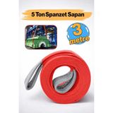 PremiumPort 5 Ton, 3 Metre Polyester Sapan ve Spanzet, Güçlü Yük Kaldırma Halatı - Seçenek 1
