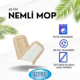 PremiumPort 60 cm Nemli Mop Yedek Paspas 10'lu Set, %100 Pamuk, Temizlik Kolaylığı - Antrasit - Seçenek 1