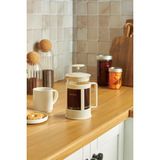 PremiumPort 600 ml French Press, Krem Renk, Şık ve Kullanışlı Kahve Demleme Aleti - Seçenek 1