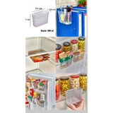 PremiumPort 6'lı Mini Çok Amaçlı Asılabilir Organizer Seti, Mutfak, Banyo, Ofis ve Araç Için - Seçenek 1 - Ahşap Bej - Siyah