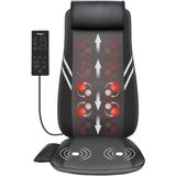 PremiumPort 8 Node Shiatsu Masaj Minderi, Isıtmalı Rahatlatıcı Koltuk Aleti - Mercan