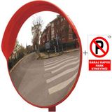 PremiumPort Akrilik Trafik Güvenlik Aynası 80 cm + Hediye Garaj Uyarı Levhası - Seçenek 1 - Altın