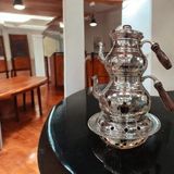 PremiumPort Bakır Çaydanlık 2.80 Litre Osmanlı Ocağı El Çekiç Dövme Kaliteli - Antrasit - Seçenek 1