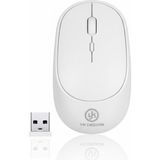 PremiumPort Beyaz Ergonomik Kablosuz Sessiz Mouse USB Alıcılı Ofis ve Oyun Kullanımı - Haki
