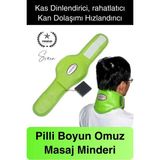 PremiumPort Boyun Masaj Aleti Destek Şiltesi, Pilli, Cırt Cırt, Kitap Okuma Konforu - Mercan